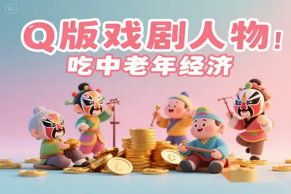 用AI制作Q版戏剧人物5分钟吃透中老年经济【专属】