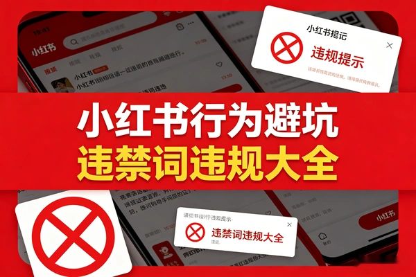 小红书违禁词及违规行为大全